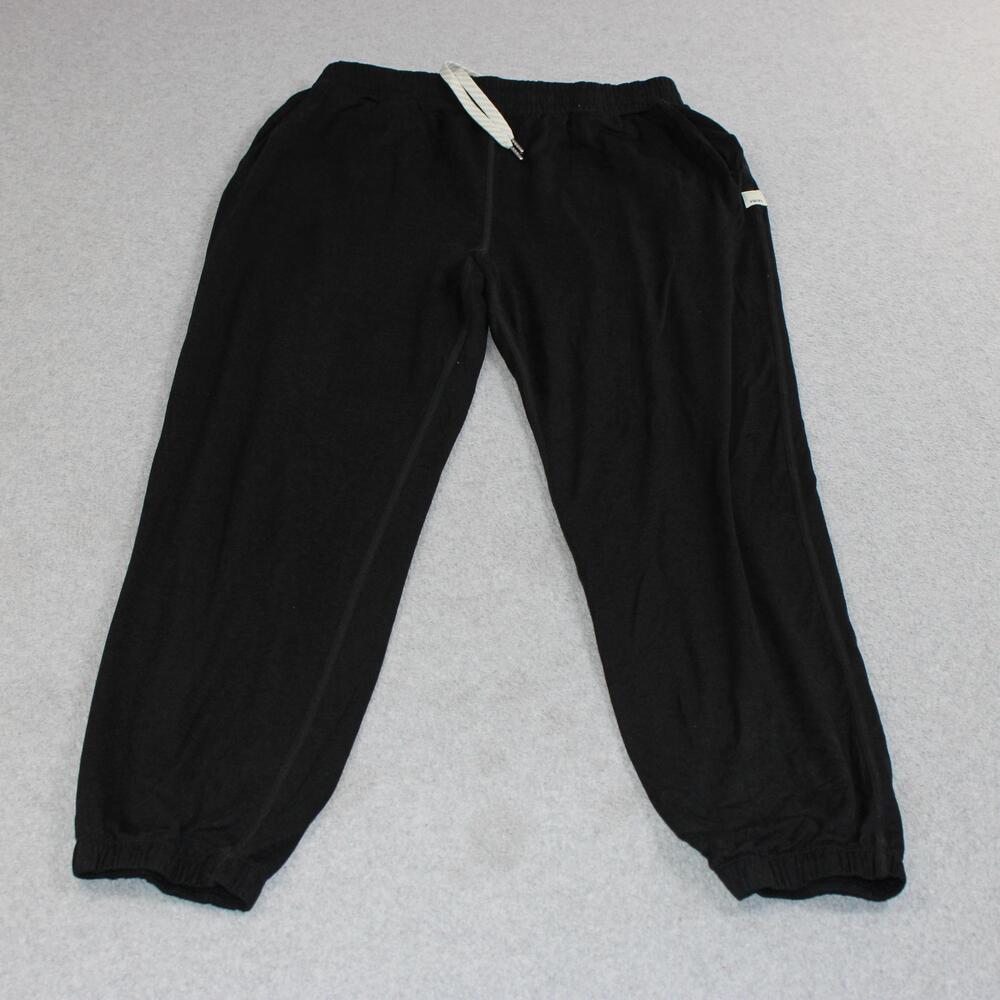 Vuori Pants Womens Medium Black Boyfriend Jogger Sweatpants Stretch Lightweight